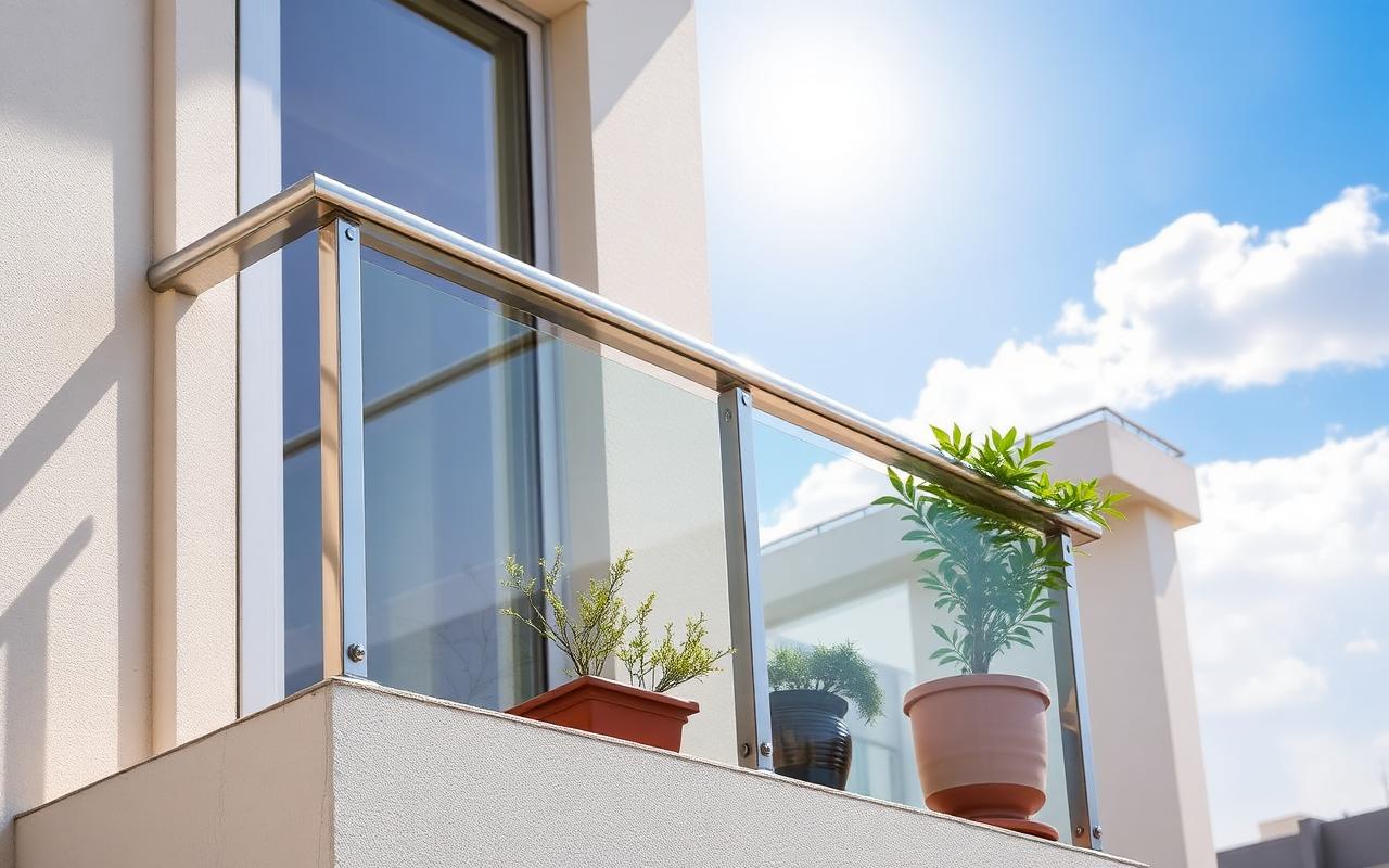 Balcony railing after